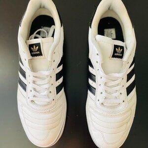 Adidas La Marque Aux 3 band RARE Black, Gold, & White men sneakers size US 9